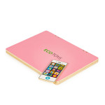 Drevená magnetická tabuľa Notebook - ružová