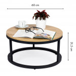 Okrúhly konferenčný stolík - 60 cm Okrúhly konferenčný stolík - 60 cm