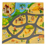 Detská penová podložka - safari puzzle 9 dielikov Detská penová podložka - safari puzzle 9 dielikov