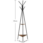 Drevený podlahový stojan na oblečenie LOFT