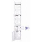 Kúpeľňová skrinka, polica, biely stĺpik, 120 cm