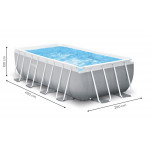 Veľký prémiový záhradný rámový bazén 4x2m + filtračné čerpadlo + rebrík INTEX 26788