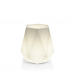 Dizajnový kvetináč MONUMO FLAVI - s osvetlením biely