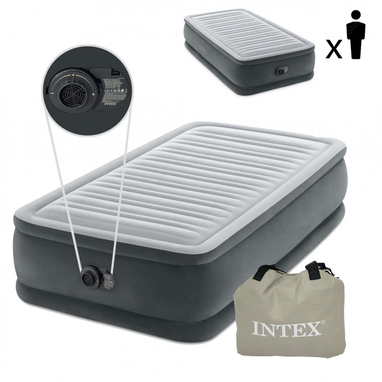 Nafukovací matrac 191x99 cm s pumpou pre jedného INTEX DELUXE 64412ND