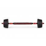 Nastaviteľné činky 2 x 15 kg činka set, 30 kg tyč Nastaviteľné činky 2 x 15 kg činka set, 30 kg tyč