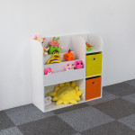 Drevený detský regál - organizér ECOTOYS Drevený detský regál - organizér ECOTOYS