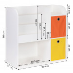 Drevený detský regál - organizér ECOTOYS Drevený detský regál - organizér ECOTOYS