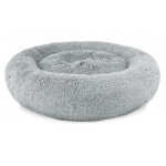 Plyšový pelech pre psov a mačky - 80 cm, svetlošedý