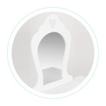 Detský toaletný stolík so zrkadlom pre dievčatá ECOTOYS