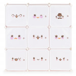 Detská skrinka s 9 policami - emoji