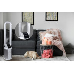Biely bezlopatkový ventilátor so zvlhčovačom vzduchu - WEBBER WB1820