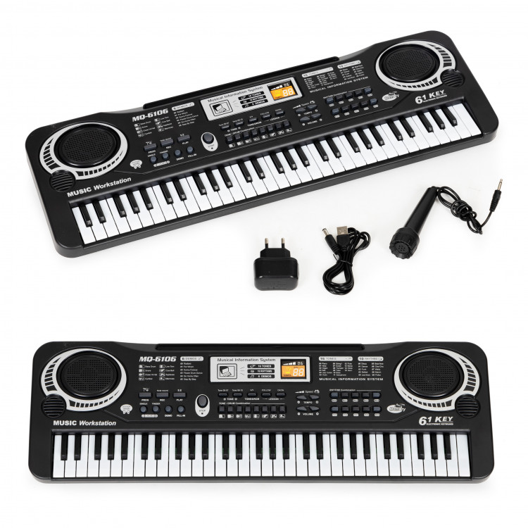 Klávesové piano pre deti s mikrofónom + napájací zdroj Klávesové piano pre deti s mikrofónom + napájací zdroj