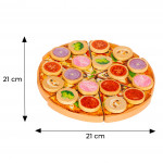 Drevená pizza na krájanie - 27 prvkov