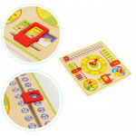 Drevená vzdelávacia tabuľa - kalendár