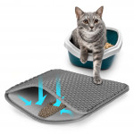 Dvojvrstvová podstielka pre mačky - šedá