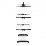 Skladací sušiak na bielizeň s kolieskami