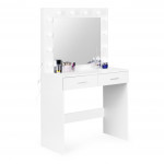 Veľký kozmetický toaletný stolík - zrkadlové osvetlenie