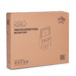 Veľký kozmetický toaletný stolík - zrkadlové osvetlenie