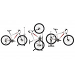 Stojan na bicykle 3v1 - čierny Stojan na bicykle 3v1 - čierny