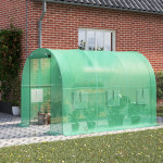 Fólia do skleníkových tunelov so zelenými oknami proti komárom, 2x3x2m