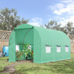Fólia do skleníkových tunelov so zelenými oknami proti komárom, 2x4,5 m