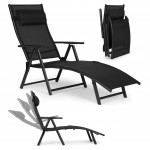 Záhradné skladacie ležadlo, oceľová konštrukcia. ModernHome