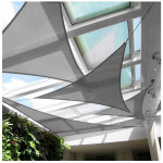 Slnečná plachta vodeodolná strieška 3x3x3m ModernHome - šedá