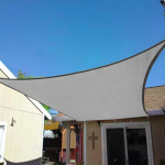 Square Shade Sail Waterproof Canopy 4x4m ModernHome - šedá