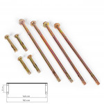 Strieška nad dvere, 150x80 cm, kryt z polykarbonátu