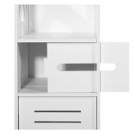 Kúpeľňová skrinka, 80 cm, biela