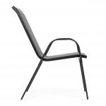 Sada záhradných stoličiek - šedé