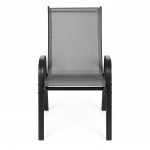 Sada záhradných stoličiek - šedé