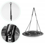 Záhradná hojdačka, bocianie hniezdo, 100 cm, šedá ECOTOYS