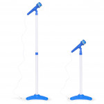 Detská gitara so stojanom na mikrofón mp3 - modrý