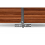 Turistický stolík rozkladací kempingový stolík hnedá doska 120 x 60 cm Turistický stolík rozkladací kempingový stolík hnedá doska 120 x 60 cm