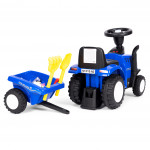 Detské odrážadlo - Modrý traktor s prívesom Detské odrážadlo - Modrý traktor s prívesom