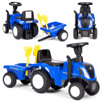 Detské odrážadlo - Modrý traktor s prívesom Detské odrážadlo - Modrý traktor s prívesom