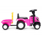 Traktor s prívesom, interaktívny volant, zvuky, pre deti, ružový Traktor s prívesom, interaktívny volant, zvuky, pre deti, ružový