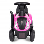 Traktor s prívesom, interaktívny volant, zvuky, pre deti, ružový Traktor s prívesom, interaktívny volant, zvuky, pre deti, ružový
