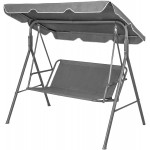 Sedacia podložka na záhradnú hojdačku 120 x 93 cm - šedá