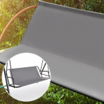 Sedacia podložka na záhradnú hojdačku 120 x 93 cm - šedá