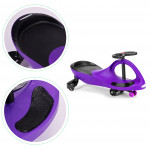 Gravitačné auto pre deti, LED kolesá, fialové ECOTOYS
