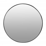Nástenné zrkadlo 80 cm - čierny hliníkový rám