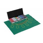 Blackjack Poker Set 500 žetónov 2 balíčky kariet - Uzamykateľné puzdro