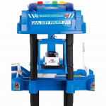 XXL policajná autogaráž - 5 úrovní, 82 prvkov, modrá