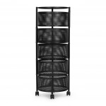 Policový organizér s otočnými policami 5 úrovní kovový ModernHome