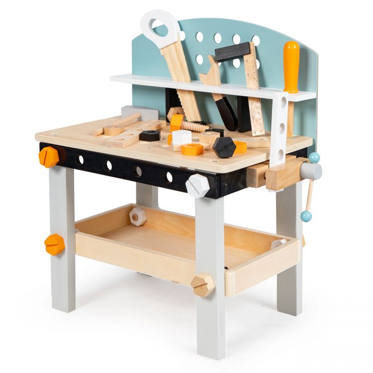 Drevená dielňa pre deti- 38 prvkov ECOTOYS