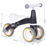 Detské odrážadlo - šedé ECOTOYS