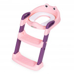 Detské WC sedadlo so schodíkmi, ružové ECOTOYS Detské WC sedadlo so schodíkmi, ružové ECOTOYS