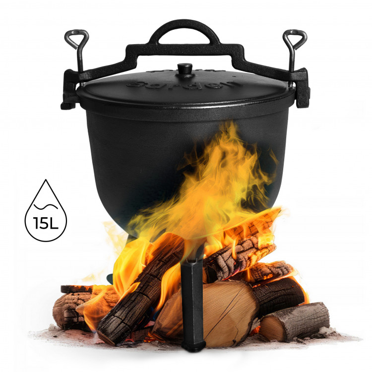 Liatinový kotlík 15L, MultiGarden Liatinový kotlík 15L, MultiGarden